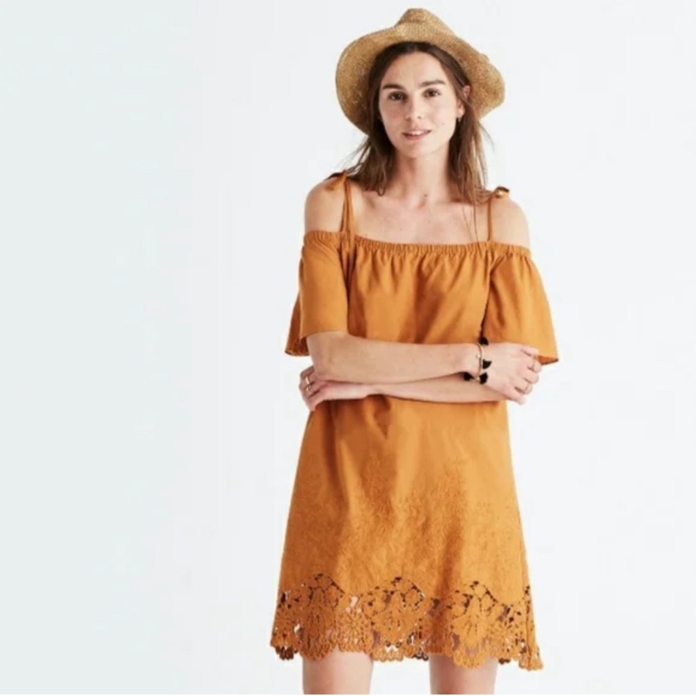 MADEWELL COLD SHOULDER DRESS      NWOT